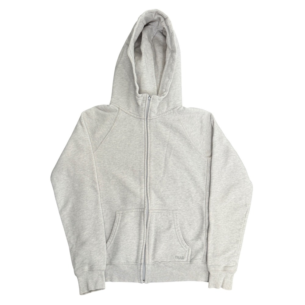 TNA Aritzia Sweatfleece Cozy Fleece Snug Fit Full Zip Hoodie Heather Grey M